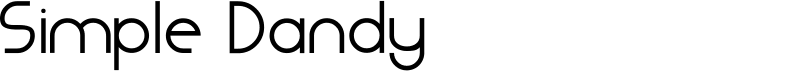 Simple Dandy Font