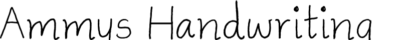 Ammys Handwriting Font