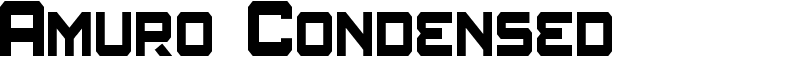 Amuro Condensed Font