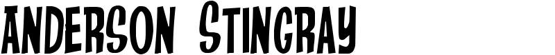 Anderson Stingray Font