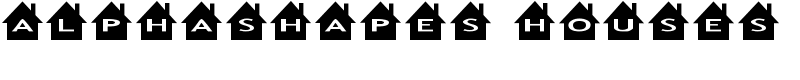 AlphaShapes houses Font