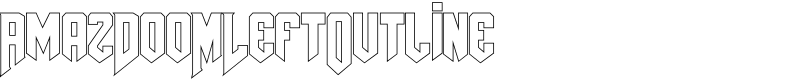 AmazDooMLeftOutline Font