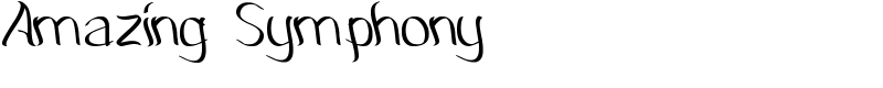 Amazing Symphony Font