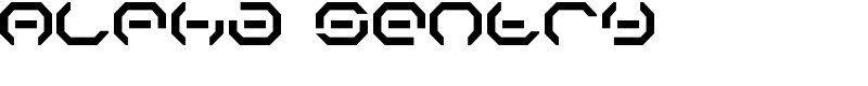 Alpha Sentry Font