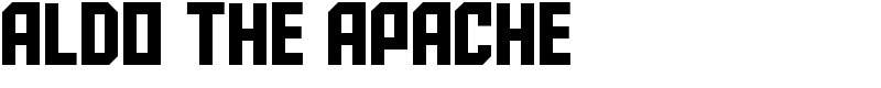 Aldo the Apache Font