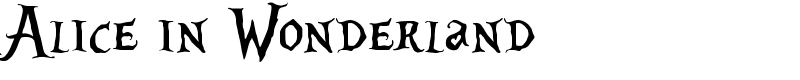 Alice in Wonderland Font