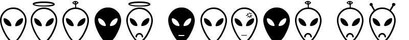 Alien faces St Font