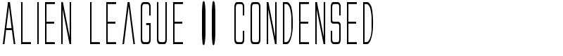 Alien League II Condensed Font