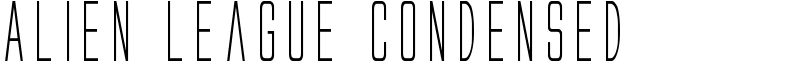 Alien League Condensed Font