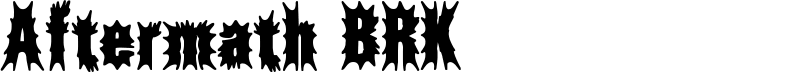 Aftermath BRK Font