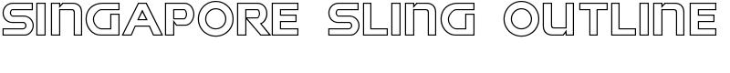 Singapore Sling Outline Font