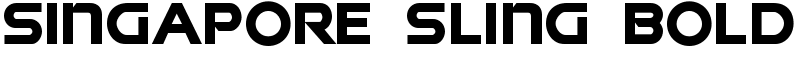 Singapore Sling Bold Font