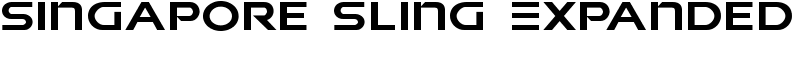 Singapore Sling Expanded Font