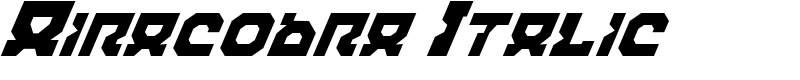 Airacobra Italic Font