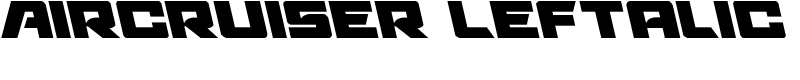 Aircruiser Leftalic Font