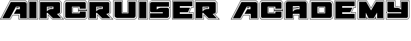 Aircruiser Academy Font