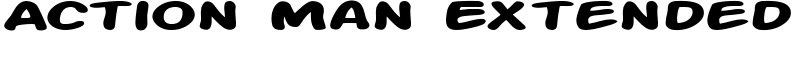 Action Man Extended Font