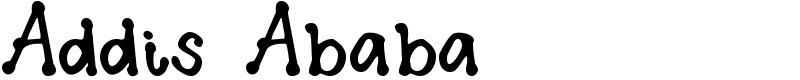 Addis Ababa Font