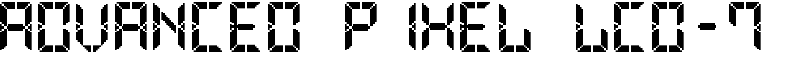 Advanced Pixel LCD-7 Font