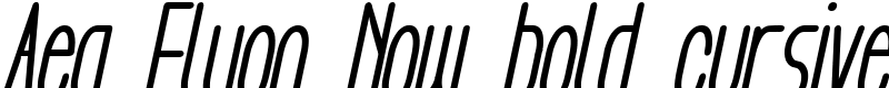 Aeg Flyon Now bold cursive Font