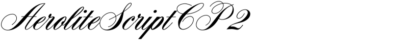 AeroliteScriptCP2 Font