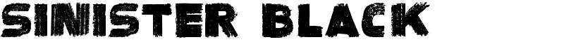 Sinister Black Font