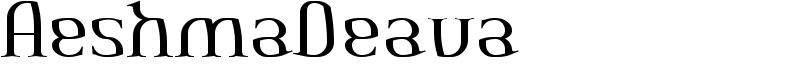 AeshmaDeava Font