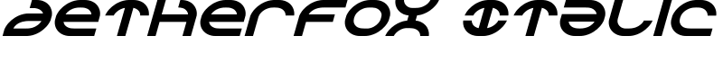 Aetherfox Italic Font