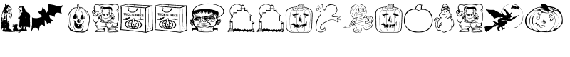 AEZ halloween dingbats Font