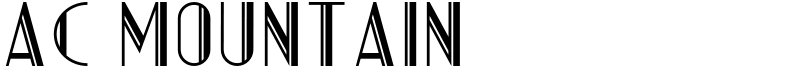 AC Mountain Font