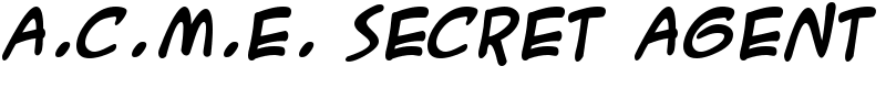 A.C.M.E. Secret Agent Font