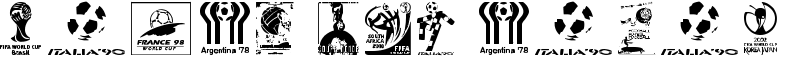 World Cup logos Font