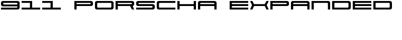 911 Porscha Expanded Font