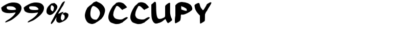 99% OCCUPY Font