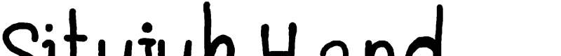 Situjuh Hand Font