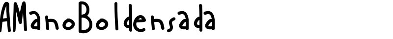 AManoBoldensada Font