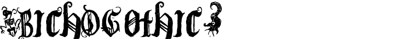 (BichOGothic) Font