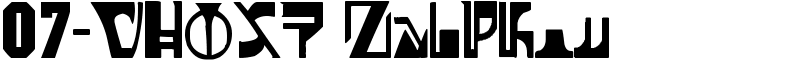 07-GHOST Zaiphon Font