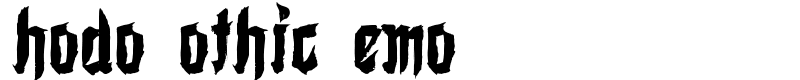 Shodo Gothic Demo  Font