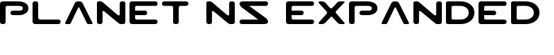Planet NS Expanded Font