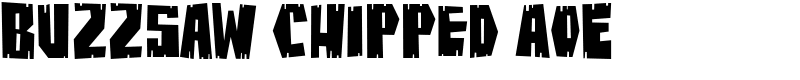 BuzzSaw Chipped AOE Font