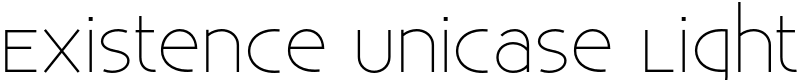 Existence Unicase Light Font
