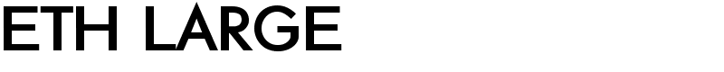 ETH Large Font