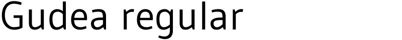 Gudea regular Font