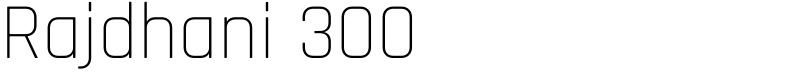 Rajdhani 300 Font