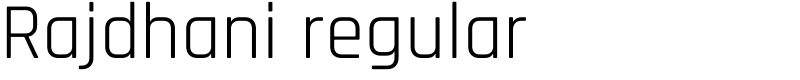 Rajdhani regular Font