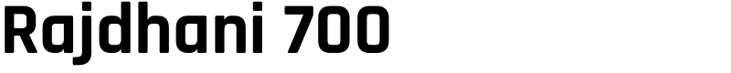 Rajdhani 700 Font