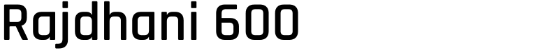 Rajdhani 600 Font