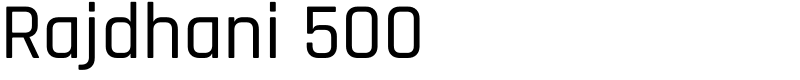 Rajdhani 500 Font