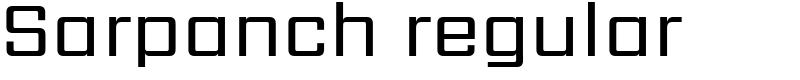 Sarpanch regular Font